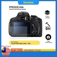 PROOCAM SPC-90D Camera Glass Screen Protector FOR CANON 90D 80D 70D