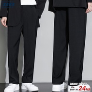 ZEKE B0023 Men's Loose Casual Pants With Pockets Lelaki Klasik Seluar Panjang