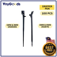 [100pcs] AnyGoods 1mm&3mm 1mm&4mm Pen Dripper Fertigasi | Arrow Dripper Pen Fertigation