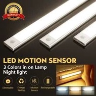 感應式櫥櫃燈 可調光 LED 夜燈 無線 USB 充電 LED 燈管 衣櫃燈 3 色夜燈