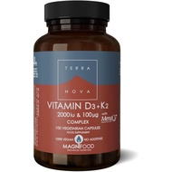 Tranova D3 + K2 Multivitamin 2000iu & 100mcg 100 Kapsul Vegetarian