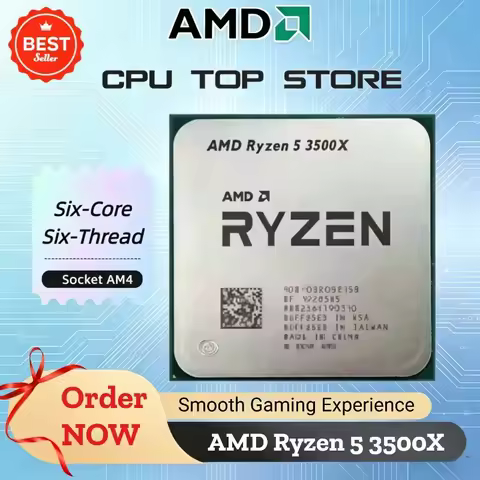 100% Brand New AMD Ryzen 5 3500X R5 3500X 3.6GHz Six-Core Six-Thread CPU Processor 7NM 65W L3=32M 10