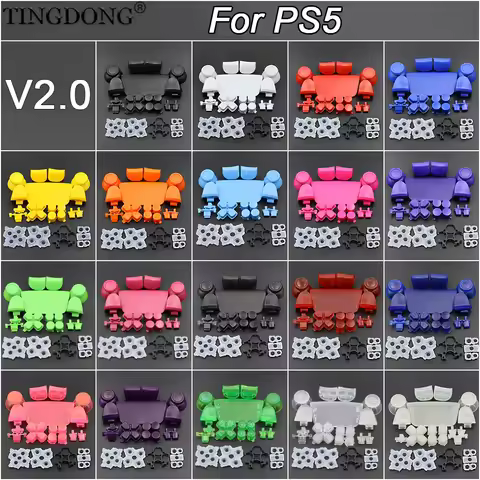 PS5 V2.0 BDM-020 Upgrade Kit - D-pad Share Buttons Replacement Shell Case Cover with L1R1 L2R2 Joyst