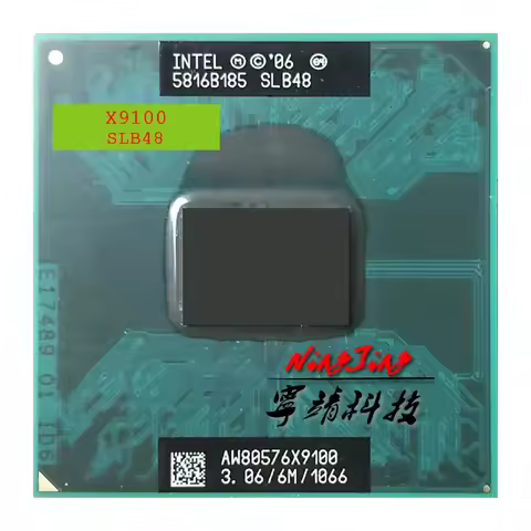 Intel Core 2 Extreme X9100 SLB48 SLGE7 3.0 GHz Used Dual-Core Dual-Thread CPU 6M 44W Socket P