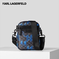 KARL LAGERFELD - K/MONOGRAM KLASSIK CROSSBODY BLUE 230M3171 กระเป๋าสะพายพาดลำตัว