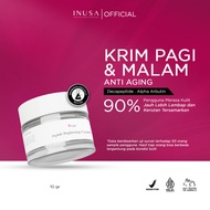 Inusa Paket Flek 2 Cream Peptide Brightening dan Night Cream Retinol BPOM