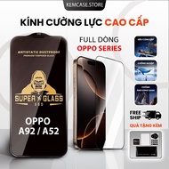 Oppo A92 / A52 tempered glass transparent, full screen | Screen protector for Oppo