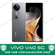 Vivo V40 5G 12/256GB RAM 12GB+12GB ROM 256GB 5500mAh 100% Original Vivo Terbaru 2024 Garansi Resmi