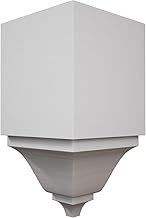 2 3/4"W x 2 3/4"P x 5 5/8"H Americraft Solid Paint Grade Wood Inside Crown Moulding Block for Profil