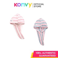 Konvy Dry Hair Cap Pink & White/Pink & Green (1 Pc)