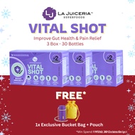 La Juiceria Vital Shot Immunity Pack (30 Bottles) – Ginger Honey Lemon Shot | Immunity & Flu Relief 