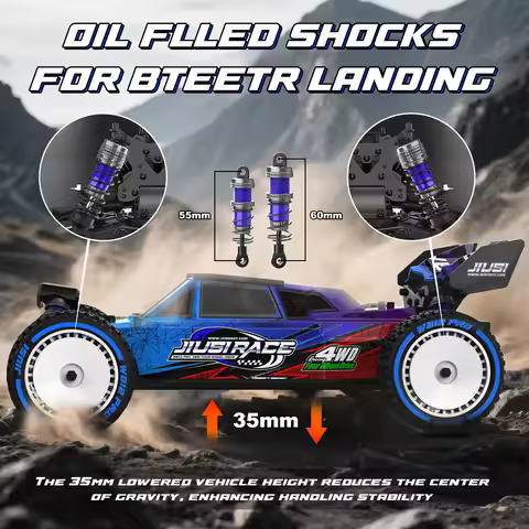 80km/h RC Car 4WD JIUSI WB12 PRO 1/12 Racing Car 2.4G Remote Control Car Competitive Off-road RC Toy