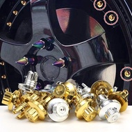 Car Tire Screws Wheel Hub Decor - Car Wheel Rivets Nuts - Flat Headed Wheel Screws - Car Wheel Rims 