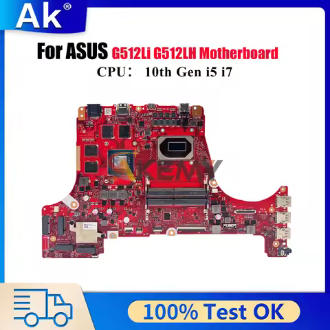 G512LI Laptop Motherboard For ASUS ROG Strix G15 G512LH G512Li G512L Notebook Mainboard With 10th Ge