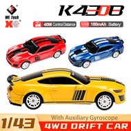Wltoys K4308 Drift Car 1/43 4WD 14KM/H Racing/Drifting Tire With Auxiliary Gyro 40M RC Car