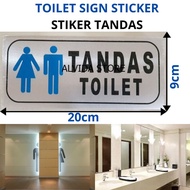 MALAYSIA STOCK-1Piece Toilet Sign Sticker / Sticker Tandas Stiker Tandas 1 Keping