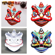 [TENOL] Oriental Lion Mask Classic Lightweight Decorative Facial Cover Lion Dance Mask