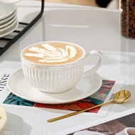 Pearles Pearlescent Coffee Cup Afternoon Tea Cup Set ins Ceramic Water Cup Saucer Garland Cup Couple