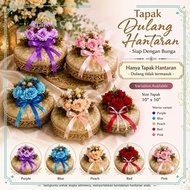 1PCS 3PCS 5PCS GABUS BULAT DULANG HANTARAN SIAP GUBAHAN / HANTARAN PERKHAWINAN / MAJLIS BERTUNANG / 