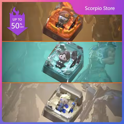 Valorant Theme Keycap Custom 3d Resin Mechanical Keyboard Point Keycaps Skye Yoru Gekko Raze CHAMBER