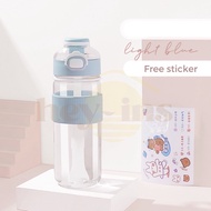【 HOT SALES  】 Minimalist 1.1 litre 720ml PP PC Plastic Water Bottle with silicon handle Bubble Tea 
