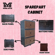 1PCS SPAREPART Cabinet 3 Tier / Plastic Cabinet / kitchen cabinet/Almari/Almari Baju/Almari Serbagun
