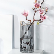 European-Style Gold Painting Light Luxury Vase Vase Windshield Washer Fluid Flower Arrangement Decoration Lucky Bamboo D