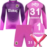 Goalkeeper Kit #1 Egribayat Jersey #31 Ederson Purple Long-Sleeve Kit