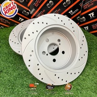 TF SLOTTED &amp; DRILLED DISC ROTOR (REAR) TOYOTA WISH ZNE10G ZGE20 (42431-21010)