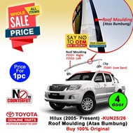 <Original> Hilux (2005-14) (4 Door) Roof Moulding Rubber (Atas Bumbung) 75551-0K010 75552-0K010 TOYO
