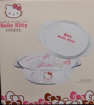 7-11 Hello Kitty 玻璃焗盤連蓋 全新 無開盒 微波爐 焗爐