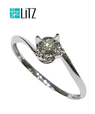 LITZ 18K White Gold Diamond Ring DR143