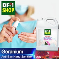 Antibacterial Hand Sanitizer Spray with 75% Alcohol (ABHSS) - Geranium - 5L