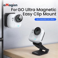 Magnetic Backpack Clip for Insta360 Go Ultra, Backpack Hat Compatible with Insta 360 Go Ultra, Insta