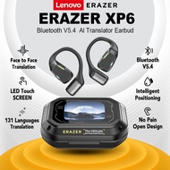 Lenovo ERAZER XP6 AI Translator Earbud Wireless Earphones Bluetooth 5.4 With AI Voice Translator Wit