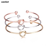 SMILE Love Knot Bracelets Fashion Alloy Can't Tie The Knot Jewelry Wedding Tie The Knot