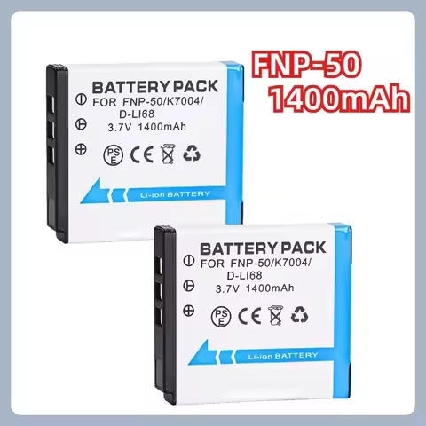 1400mAh 3.7V FNP-50 Battery Rechargeable Batteries For Fujifilm FinePix F200EXR F75EXR F70EXR F100fd