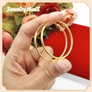 ต่างหูห่วงทองคำแท้ 99.99% ต่างหูห่วงใหญ่ สินคเก็บเงินปลายทางได้