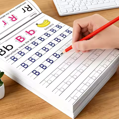 An Interesting 32-Page Book, A-Z Workbook for Kids to Practice Tracing Letters! 26 English Letters a