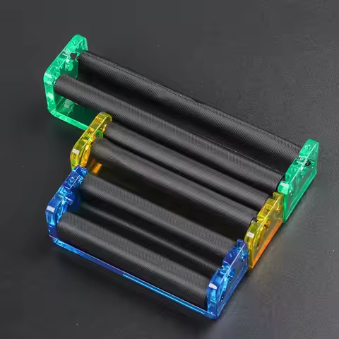 Cigarette roller for 2.8in 3.1 in 4.3in roll papers, handhold plastic rolling machine, rolling paper