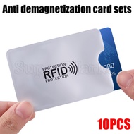 10Pcs Anti RFID Card Holder NFC Blocking Reader Lock Anti Theft Bank Credit Card Protector Aluminium Foil Card Case ID Business Credit Cards Case Cover