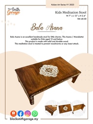 [RM 10 OFF] KIDS Bala Asana Manakattai Meditation Pooja Mini Wooden Stool Bench Unique Design