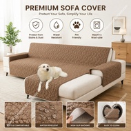 Sarung Sofa Chaise Lounge Kalis Air Tidak Licin Kusyen Sofa Terpadu Kusyen Tempat Duduk Haiwan Pelih