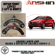 MAZDA 2 SKYACTIV (DJ/DL) (2014Y~) depan FRONT LOWER ARM-BRAND 100% ANSHIN SCHMACO