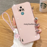 Casing for Motorola Moto E7 Plus E7i E7 Power Camera Lens Plating Square Silicone Protective Phone C