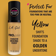 คลังสินค้าผม L.A. La Girl Pro.Color Mixing Pigment โทนสีและรองพื้นชนิดน้ำ
