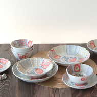 Just Home日本製祥瑞陶瓷碗盤餐具10件組-飯碗+盤