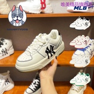Korea Daigou MLB Women's Shoes Senior Shoes Casual Retro Sports Men Yankees Thick-Soled Heightening Sneakers White Shoes