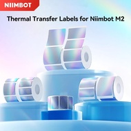 NIIMBOT Laser Label/Brushed Silver Thermal Transfer Labels for Niimbot M2