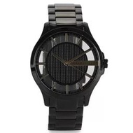 【W小舖】ARMANI EXCHANGE 46mm AX2189 黑色鋼錶帶 男錶 手錶 腕錶-全新真品現貨在台